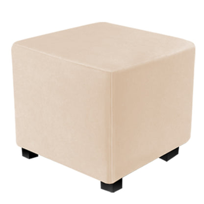 Ottoman Covers Slipcover Square Ottoman Covers Protector for Footrest Foot Stool Furniture Stretch Comfortable Velvet with Elastic Bottom