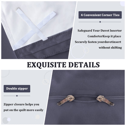 Waterproof duvet cover, comforter protector, waterproof, anti-incontinence, suitable for pets, cats and dogs, children, elderly people, double zipper