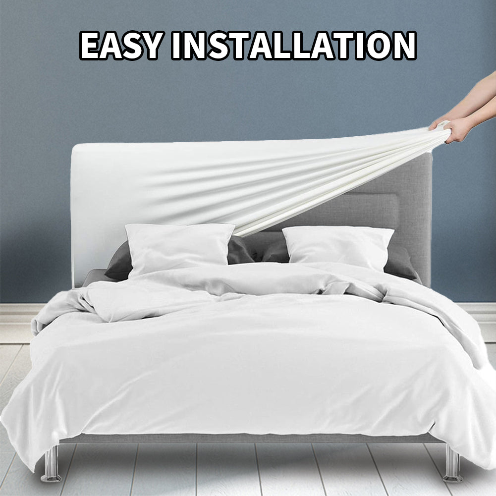 Headboard cover, elastic headboard cover, dustproof protective cover, suitable for linen upholstered headboards.