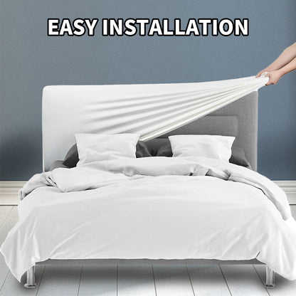 Headboard cover, elastic headboard cover, dustproof protective cover, suitable for linen upholstered headboards.