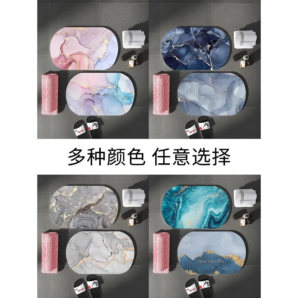 Luxury Nordic Diotomite Bath Mats Bathroom Carpet Anti Slip Super Absorbent Floor Foot Mat Quick Dry Shower Toilet Rugs