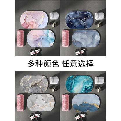 Luxury Nordic Diotomite Bath Mats Bathroom Carpet Anti Slip Super Absorbent Floor Foot Mat Quick Dry Shower Toilet Rugs