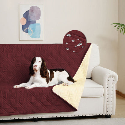 Waterproof sofa cover for dogs, 100% waterproof dog blanket, sofa protector, bed cover with anti-slip particles, furniture protector for dogs, cats and pets