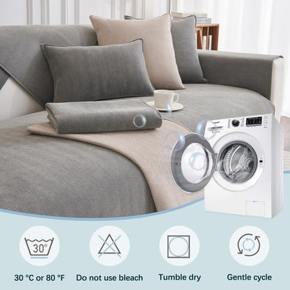 sofa covers, suitable for 1/2/3/4 seater sofas, made of chenille fabric, corner sofa covers, L-shaped sofa covers, cat sofa covers, wrinkle and scratch resistant, washable and U-shaped corner sofa covers with non-slip properties.
