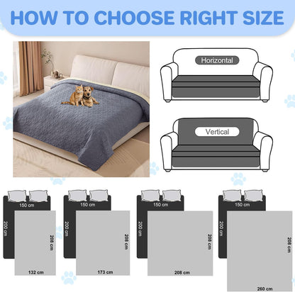 Taiyang 100% Waterproof Sofa Cover for Dogs, Dog Bed Blanket, Dog Bed Cover Protector, Couch Furniture Protector for Children, Dogs, and Cats