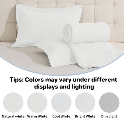 Bedspread/Throw 240x260cm, Sheet Protector Bedroom Blanket, Quilted Blanket with Double-Sided Design, Multifunctional Lightweight Quilted Blanket for Sofas and Daybeds