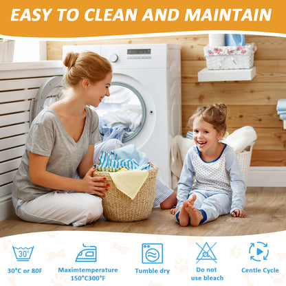 Washable incontinence pad 85x90 cm, waterproof and absorbent mattress protector, reusable bed pad, breathable incontinence bed pad, for adults and children