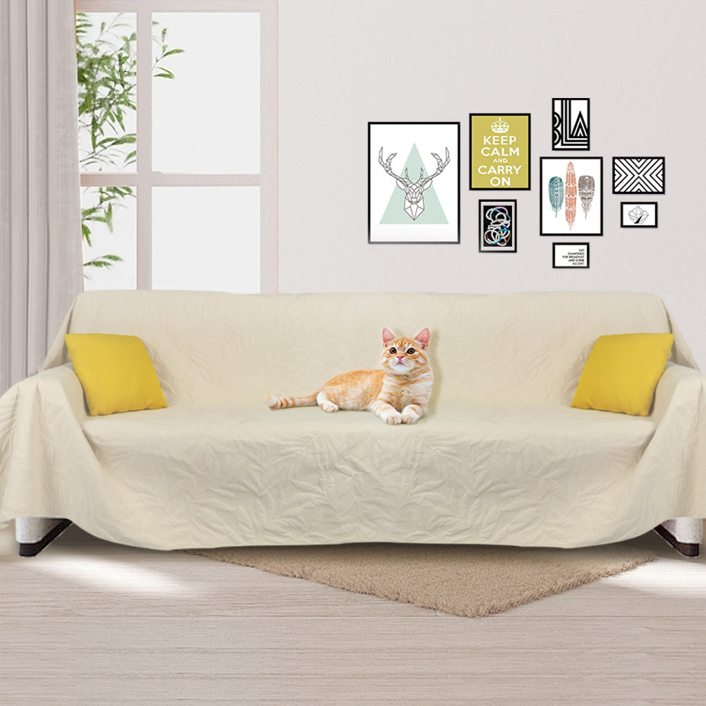 Waterproof sofa cover, scratch-resistant sofa cover, waterproof 3-seater sofa cover for cats, cat and dog protective sofa cover, furniture protective sofa cover