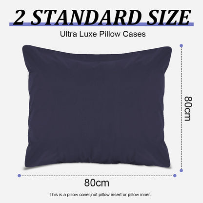 Waterproof pillowcases with zipper, 2-pack, waterproof pillowcases, super soft, breathable, noiseless