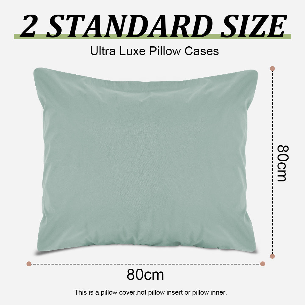 Waterproof pillowcases with zipper, 2-pack, waterproof pillowcases, super soft, breathable, noiseless