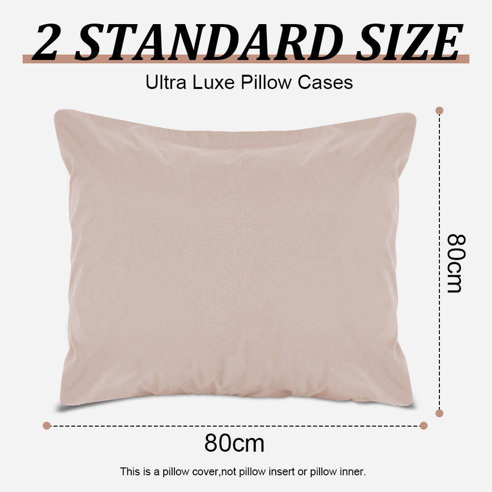 Waterproof pillowcases with zipper, 2-pack, waterproof pillowcases, super soft, breathable, noiseless