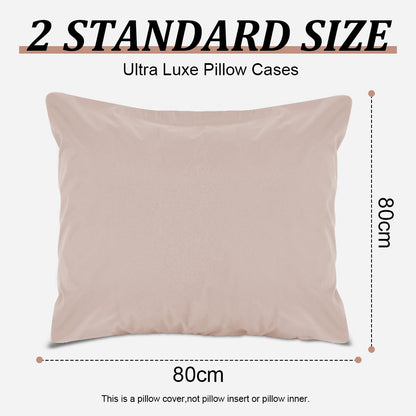 Waterproof pillowcases with zipper, 2-pack, waterproof pillowcases, super soft, breathable, noiseless