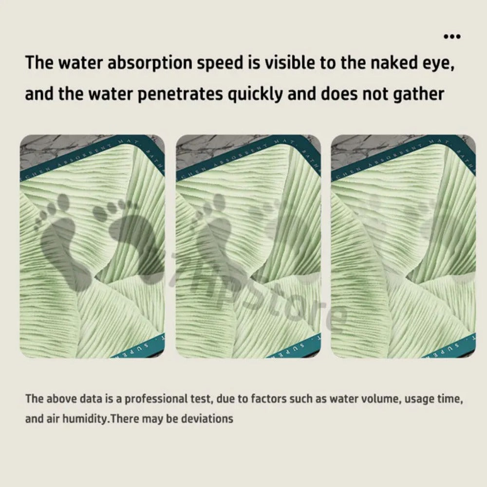 Super Absorbent Bath Mat Quick-Drying Mat Diatom Mud Shower Non-slip Bath Mat Kitchen Entrance Bathroom Modern Rug Home Decor