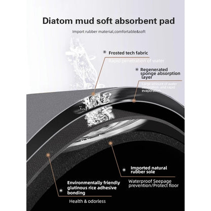 Luxury Nordic Diotomite Bath Mats Bathroom Carpet Anti Slip Super Absorbent Floor Foot Mat Quick Dry Shower Toilet Rugs