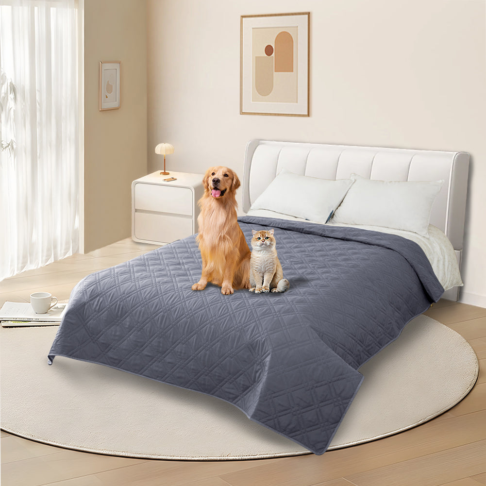 Waterproof sofa cover for dogs, 100% waterproof dog blanket, sofa protector, bed cover with anti-slip particles, furniture protector for dogs, cats and pets