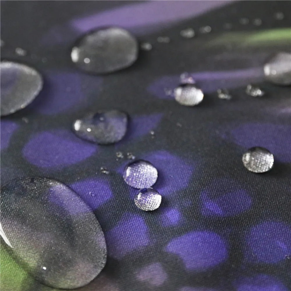 Colorful Tulip Lotus Flowers Trees Shower Curtain Bathroom Curtains Nature Flower Waterproof Polyester Fabric Bathtub Decor