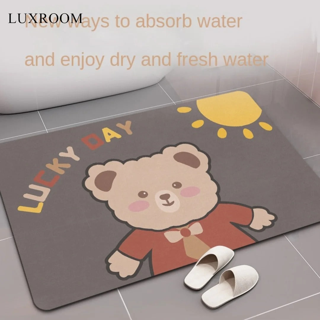 Diatom Mud Cushion Absorbent Pad Bathroom Floor Mat Diatomite Non-slip Quick-drying Bathroom Foot Pad Kitchen Toilet Carpet