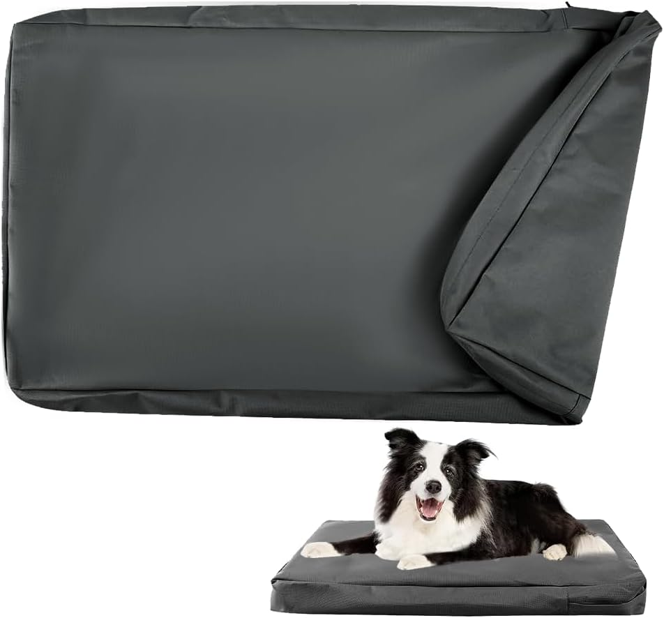 100% Waterproof Replacement Cover for Dog Bed, Replacement Cover for Dog Mat, Washable, Removable Dog Mattress Cover, Dog Mattress Insert with Zipper
