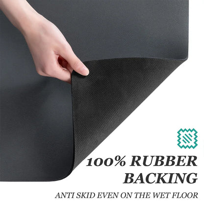 Absorbent Mat Kitchen Bar Dish Draining Mat Scandinavian Style Diamond-shaped Block Absorbent Floor Mat Washstand Mats