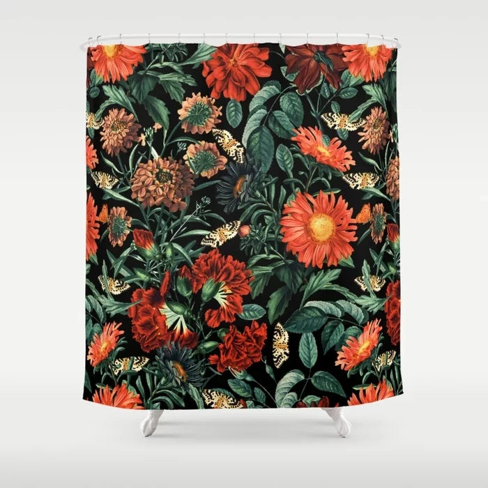 Abstract Plant Character Monkey Flower Bathroom Curtain Home Decor Waterproof Personality Shower Curtain cortina de la ducha