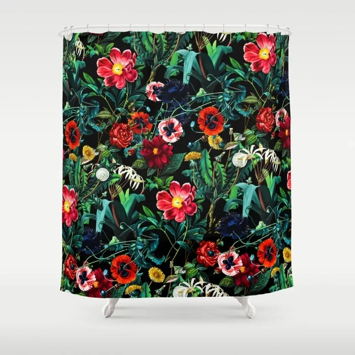 Abstract Plant Character Monkey Flower Bathroom Curtain Home Decor Waterproof Personality Shower Curtain cortina de la ducha