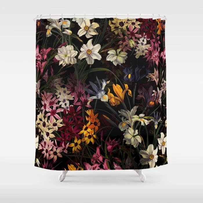 Abstract Plant Character Monkey Flower Bathroom Curtain Home Decor Waterproof Personality Shower Curtain cortina de la ducha