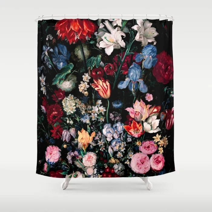 Abstract Plant Character Monkey Flower Bathroom Curtain Home Decor Waterproof Personality Shower Curtain cortina de la ducha