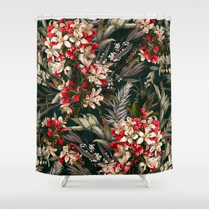 Abstract Plant Character Monkey Flower Bathroom Curtain Home Decor Waterproof Personality Shower Curtain cortina de la ducha