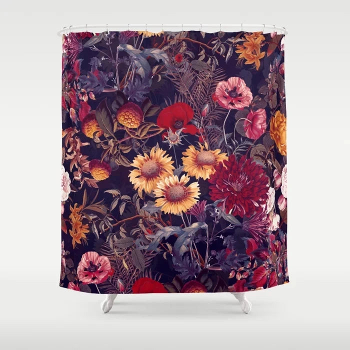 Abstract Plant Character Monkey Flower Bathroom Curtain Home Decor Waterproof Personality Shower Curtain cortina de la ducha