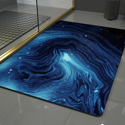 Bathroom Rugs Soft Diatomaceous Earth Floor Mat Super Absorbent Toilet Carpet Door Foot Mats Bath Non-slip Rubber Shower Rug Pad