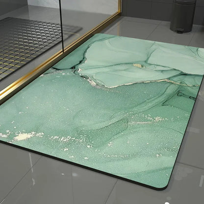 Bathroom Rugs Soft Diatomaceous Earth Floor Mat Super Absorbent Toilet Carpet Door Foot Mats Bath Non-slip Rubber Shower Rug Pad