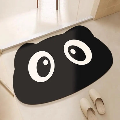Bathroom floor mats, bathroom floor mats, door anti-slip diatom mud, water-absorbing, quick-drying bathroom toilet anti-fall