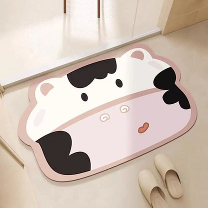 Bathroom floor mats, bathroom floor mats, door anti-slip diatom mud, water-absorbing, quick-drying bathroom toilet anti-fall