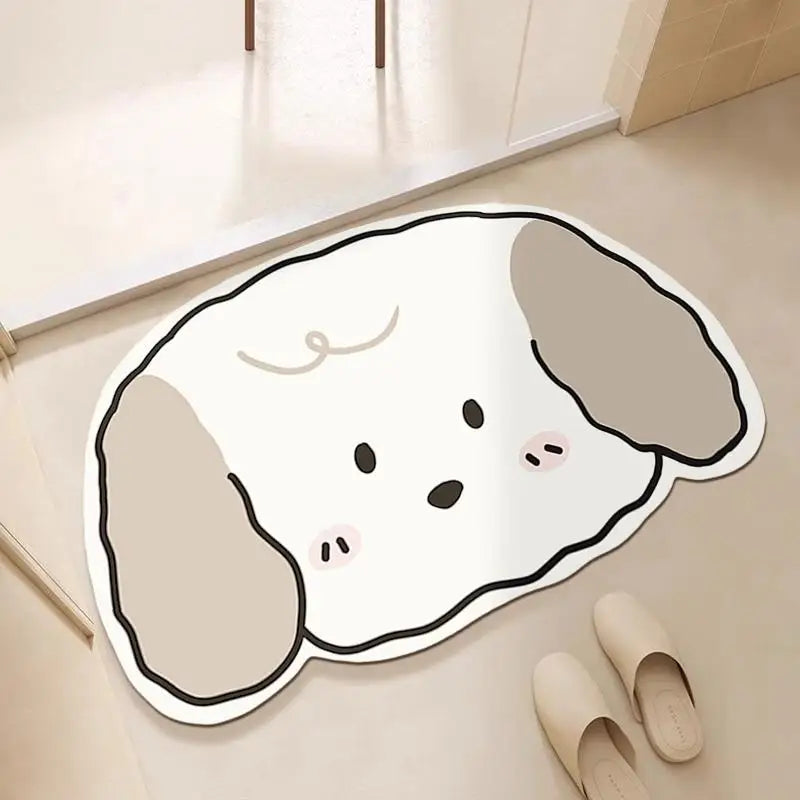 Bathroom floor mats, bathroom floor mats, door anti-slip diatom mud, water-absorbing, quick-drying bathroom toilet anti-fall