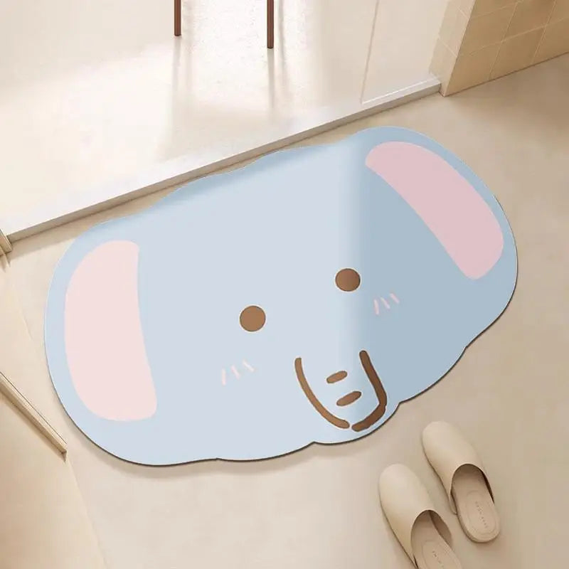 Bathroom floor mats, bathroom floor mats, door anti-slip diatom mud, water-absorbing, quick-drying bathroom toilet anti-fall