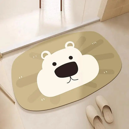 Bathroom floor mats, bathroom floor mats, door anti-slip diatom mud, water-absorbing, quick-drying bathroom toilet anti-fall