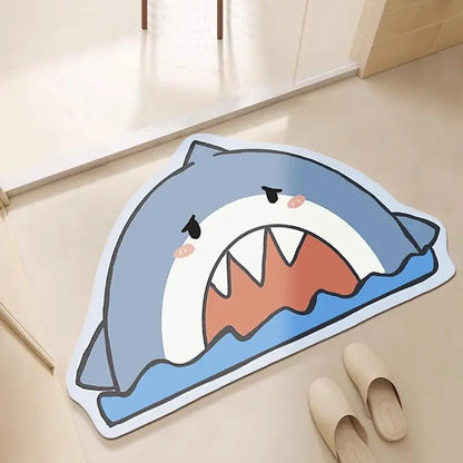 Bathroom floor mats, bathroom floor mats, door anti-slip diatom mud, water-absorbing, quick-drying bathroom toilet anti-fall