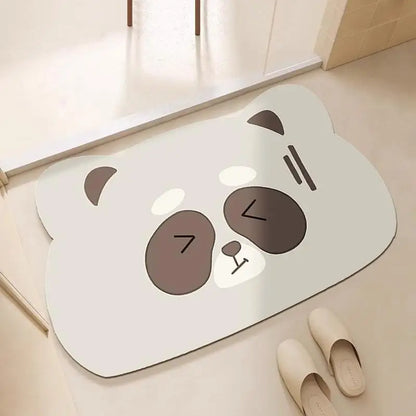 Bathroom floor mats, bathroom floor mats, door anti-slip diatom mud, water-absorbing, quick-drying bathroom toilet anti-fall