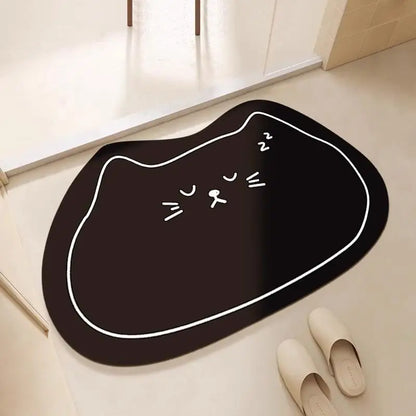 Bathroom floor mats, bathroom floor mats, door anti-slip diatom mud, water-absorbing, quick-drying bathroom toilet anti-fall