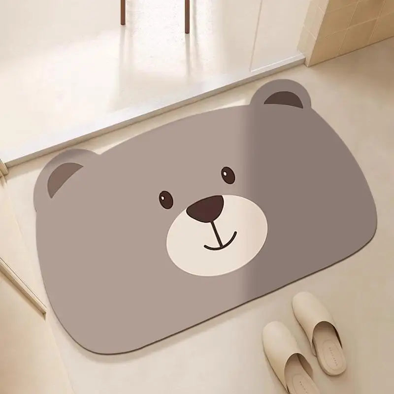 Bathroom floor mats, bathroom floor mats, door anti-slip diatom mud, water-absorbing, quick-drying bathroom toilet anti-fall