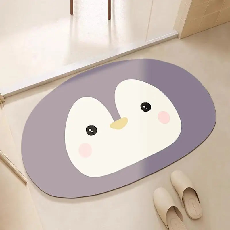Bathroom floor mats, bathroom floor mats, door anti-slip diatom mud, water-absorbing, quick-drying bathroom toilet anti-fall