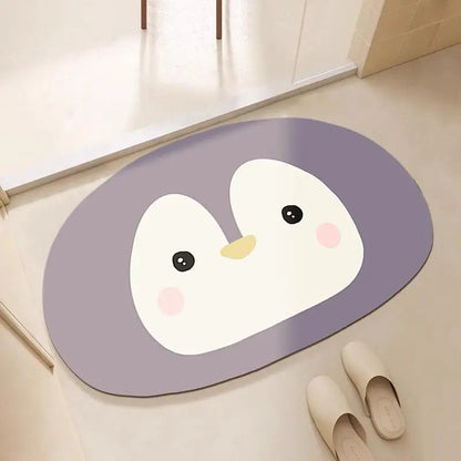 Bathroom floor mats, bathroom floor mats, door anti-slip diatom mud, water-absorbing, quick-drying bathroom toilet anti-fall
