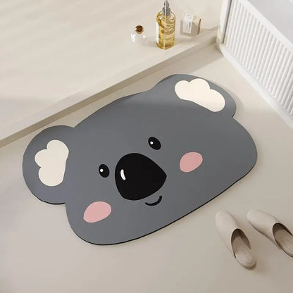 Bathroom floor mats, bathroom floor mats, door anti-slip diatom mud, water-absorbing, quick-drying bathroom toilet anti-fall