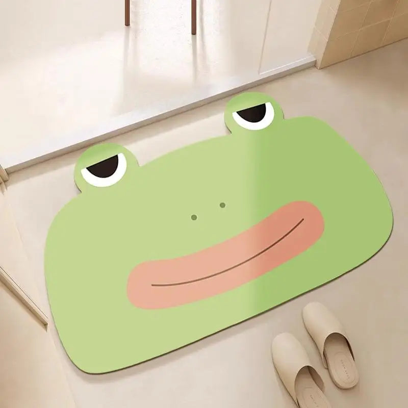 Bathroom floor mats, bathroom floor mats, door anti-slip diatom mud, water-absorbing, quick-drying bathroom toilet anti-fall
