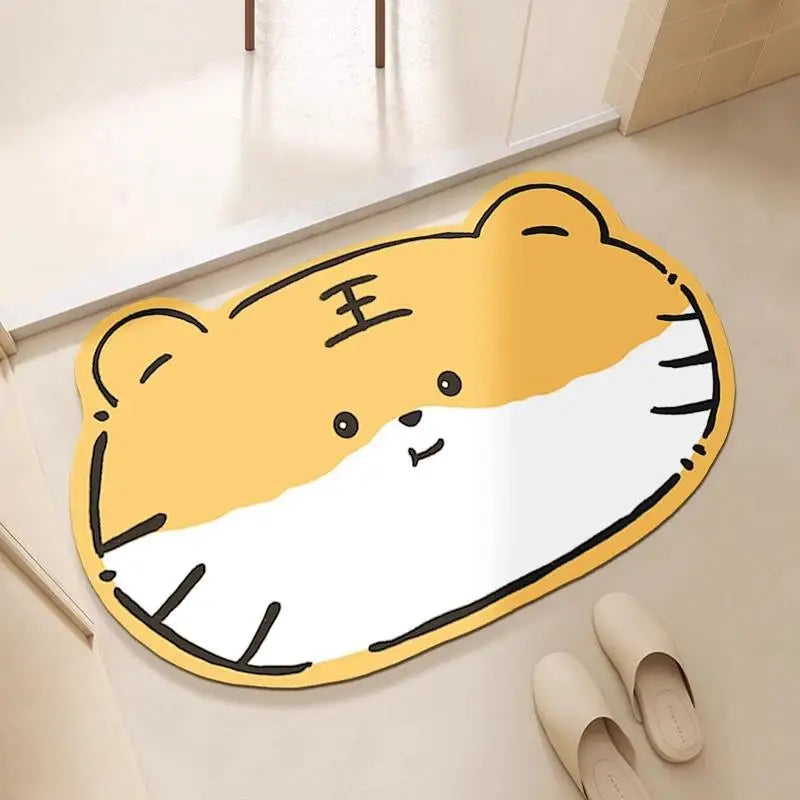 Bathroom floor mats, bathroom floor mats, door anti-slip diatom mud, water-absorbing, quick-drying bathroom toilet anti-fall