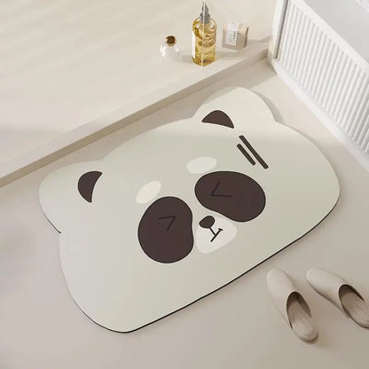 Bathroom floor mats, bathroom floor mats, door anti-slip diatom mud, water-absorbing, quick-drying bathroom toilet anti-fall