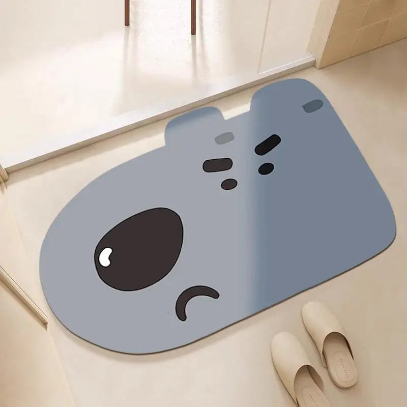 Bathroom floor mats, bathroom floor mats, door anti-slip diatom mud, water-absorbing, quick-drying bathroom toilet anti-fall