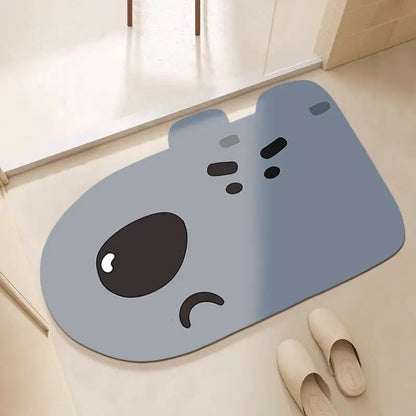 Bathroom floor mats, bathroom floor mats, door anti-slip diatom mud, water-absorbing, quick-drying bathroom toilet anti-fall