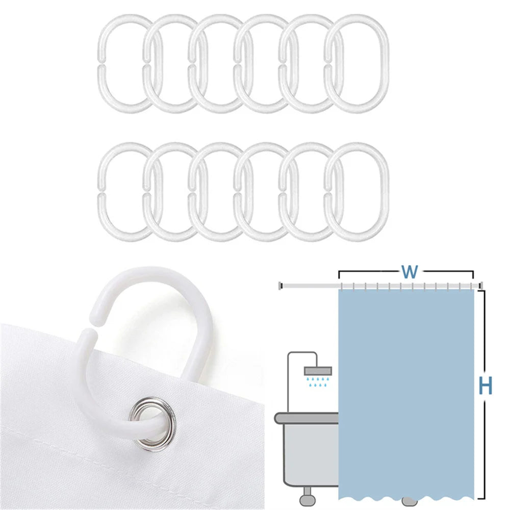 Butterfly Floral Bathroom Curtain Elegant Backleaf Shower Curtain Bathroom Polyester Waterproof Fabric Trim Hooks  Bath Curtain
