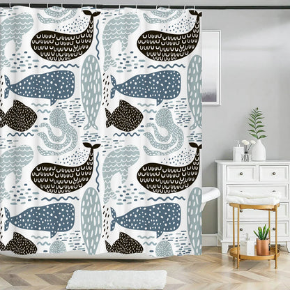 Cat Printed Shower Curtain Cartoon animal Bath Curtains Bathroom For Bathtub Bathing Cover Shower Curtains with 12 pcs Hooks